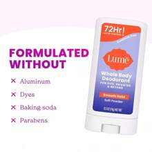 Lume Whole Body Women's Deodorant-Mini Smooth Solid Stick-Aluminum Free-Soft Powder Scent-Trial Size - 0.5oz - 1 - 查看 2