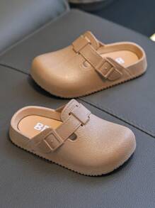 儿童幼儿包趾防踢防撞拖鞋，时尚防滑家居凉鞋，适合男孩和女孩，春夏秋季