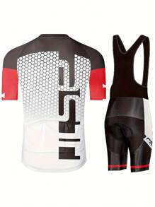 2 件夏季男士骑行服套装，BIB 短袖拉链骑行服 + 拼色短裤，带 9D 加垫骑行装备