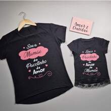 Camiseta Feminina Tal Mãe ou  Tal Filha Pacotinho da Mamãe.