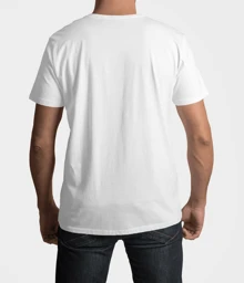 Playera Blanca Black-pink K-pop In Your Area BKP02 HOMBRE - Blanco - Ver 2