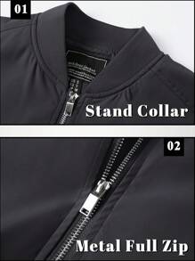 KEFITEVD Men's Spring/Spring/Winter Casual Jacket Polyester Fabric Soft, Lightweight And Comfortable Lapel Collar Windproof And Waterproof Multi-Function Pockets Open Flap Open Flap Outdoor Baseball Climbing Hiking Fishing Camping Daily Work Jacket - 黑色 - 查看 5