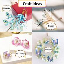 Colorful UV Dip Resin For Wire Flower Petals - 160ml /5.4oz Crystal Clear UV Resin For Art Resin And DIY Flowers Decoration - Transparent Liquid Ultraviolets Curing Transparent And Low Odor Thick Glue Hard After Instant Cure For Jewelry Making Crafts - 160ml UV DIP Resin - View 4