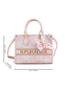 女士手提包，独特设计高端提花编织手提包，小号单肩包/斜挎包，中式刺绣，2025 新品，优质 - 彩色 - 查看 8