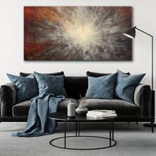 Canvas Wall Art Radiant Burst Modern Abstract Painting 1.5-Inch Framed Picture Living Room Bedroom Office Home Decoration High Quality Print On Canvas - 24x48x1.5in-framed - View 5