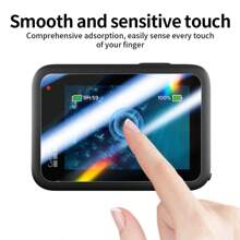 6 件装 Hero 13 钢化玻璃屏幕保护膜适用于 Gopro Hero 13 黑色相机镜头保护膜前液晶显示屏 9H 硬度钢化玻璃膜高清透明超薄防护防刮膜 - For GoPro13 - 查看 3