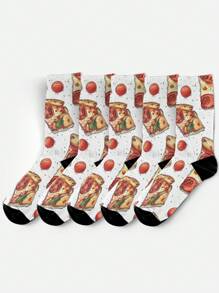 1 Pair Of Women's Crew Socks,Long Socks,White Socks,Black Socks,Women Socks,Cute Socks,Girls Socks,Short Socks, That Absorb Moisture And Sweat, Are Soft,Breathable, Moisture Wicking, Sweet, And Cute. They Can Be Worn For Home, Office, Leisure, And All Seasons. Colors Are Random