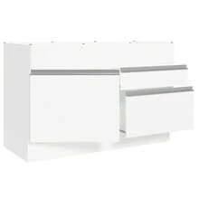 Mueble Cocina 120x60 1 Puerta 2 Caj Sin Tablero Glamy Madesa - Blanco - Ver 5