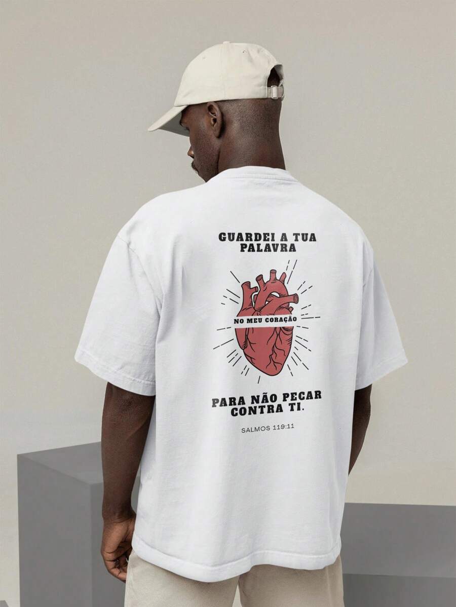 Unisex Oversized Gospel T-Shirt 100% Cotton – Christian Print | Faith, God, Jesus, Bible Verses | Evangelical Fashion, Christian Streetwear, Praise And Worship | Clothing For Services And Events | Perfect Gift For Christians - 白色 - 查看 1