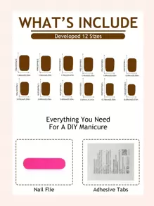 24入組白色短方形壓克力假指甲，金色條紋和星星裝飾閃閃發光的假指甲，適用於女性和女孩指甲美容工具 - 彩色 - 查看 6