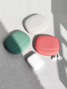 1/2/3pcs Cable Organizer Box, Silicone Case For Bluetooth Earphones & Wireless Earbuds - Multicolor - View 8