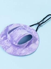 狗猫防晒防呛帽可调节露耳渔夫帽可爱多色露耳帽适合日常外出旅行宠物生日礼物