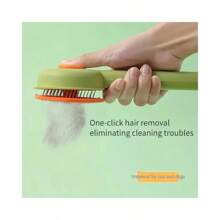 1 件舒适猫咪脱毛刷，带伸缩按钮，宠物美容刷，宠物按摩刷，猫狗脱毛刷，小猫刷毛，狗狗美容，猫狗脱毛 - 彩色 - 查看 5