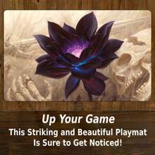 Mtg 游戏垫包括储物袋 - 高品质 TCG 游戏垫，具有耐用的防滑橡胶、超光滑的布质表面和坚固的橡胶底座 - 专为集换式卡牌游戏爱好者和动漫迷设计 - 彩色 - 查看 4