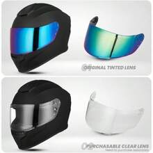 Full Face Motorcycle Helmets For Adults Men And Women DOT Street Bike Racing Helmet With Tinted Visor Model MD-813