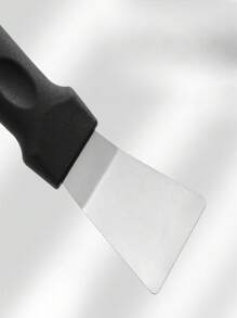 Straight/Curved Shovel 14CM Cleaning Scraper, Pot Bottom Scraper, Oil Removal Tool, Black And Tar Scraper, Refrigerator Defrosting And Ice Shovel, Kitchen Cleaning Supplies Tool - Black - View 3