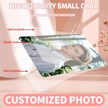 10张定制钱包卡照片个性化高清定制名片，PP材质3英寸情侣卡创意小礼物肖像名人卡定制，照片冲印，独特的情人节圣诞节礼物装饰父亲节母亲节礼物，送给男朋友女朋友的礼物，猫狗纪念照片，多功能，新工作，办公用品 - 10pcs-照片客製-單面印 - 查看 3