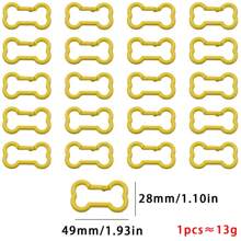 3pcs Bone-Shaped Carabiner Key Chains, Suitable For DIY Jewelry, Outdoor & Daily Use - Bone Paint Buckle - View 12