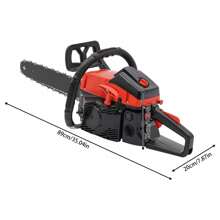 Gas Chainsaw Bar Gasoline Powered Chain Saw Engine Cutting 2-Cycle 58cc 18" - Multicolor - View 2