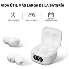 Wireless Bluetooth In-Ear Headphones With Microphones - White - View 4