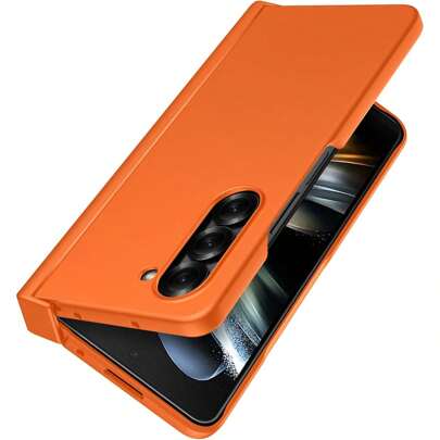 keshengtai 1pc Candy-Color Hinged Full Coverage Phone Case Compatible With Samsung Galaxy Z Fold 7/6/5/4/3 5G Waterproof Shockproof Anti-Fall Scratch Resistant