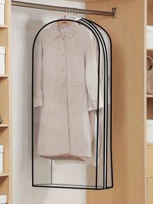 Full Coverage Breathable Garment Storage Bag, Wardrobe Suit/Dress/Down Jacket/Coat Dust Cover Protector - Clear - View 14