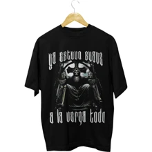 Playera Camiseta Oversize Calacas Chidas Gym Gimnasio LL Unisex - Bronce - Ver 1