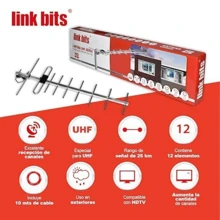 Antena TV Digital Exterior HD, recepción amplificada, Canales televisión Abierta, Antena Inteligente Maxima recepcion, Antena Inteligente (Incluye 10m de Cable Reforzado) - Gris - Ver 5