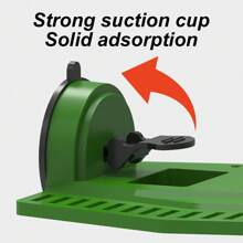 1pc Foldable Suction Cup Turtle & Lizard Climbing Ladder, Strong Adhesion, Textured Plastic, Suitable For Reptile And Amphibious Pets - Green - View 6