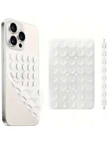 Strong Grip Silicone Phone Case With Double-Sided Suction Cup Stand - Hands-Free Stand, Suitable For Selfie And Video, Durable Phone Accessory Compatible With IPhone, Android Phone, Gift For Birthday, Family, Friends Phone Holder, Phone Stand, Phone Accessories