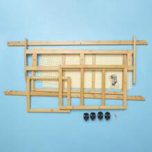 3-Tier Folding Triangle Bookshelf Bracket Shelf Storage Organiser Holder & Pulley - Multicolor - View 7