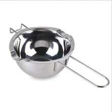 1 件不锈钢蜡烛制作蜡熔炉套件，DIY 手工香薰蜡烛制作加热熔炉配件