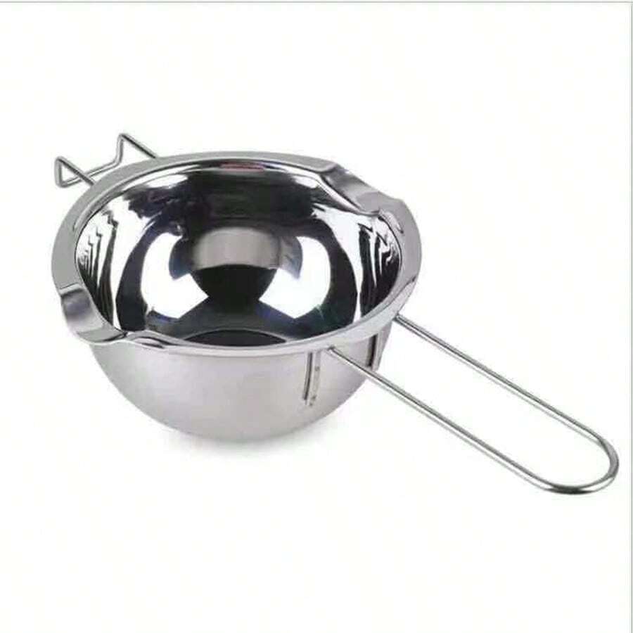 1 件不锈钢蜡烛制作蜡熔炉套件，DIY 手工香薰蜡烛制作加热熔炉配件