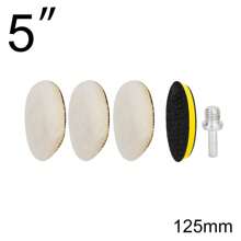 4/5/6inch 5pcs Car Detailing Self-Adhesive Polishing Pads, Polishing Kit Polishing Pad Car Wax Pad Wool Buffing Wheels, Suitable For Car Body Detailing Polishing Car Wash Tools