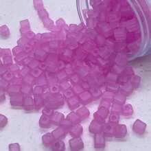 Set de 120 piezas de cuentas de vidrio en forma de cubo cuadrado, forma de bloque helado apta para hacer anillos, pulseras, regalos para amigos, y complementos diarios de joyería