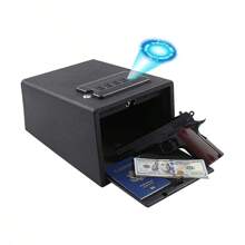 Compact Personal Safe – Small Security Safe With Electronic Lock, Black - Black - View 3