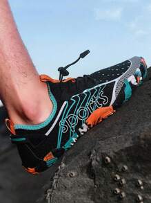 Unisex Quick Dry Anti-Slip Water Shoes, Couples Style - Suitable For Swimming, Surfing, Yoga And Hiking Outdoor Activities - Lightweight And Comfortable With Buckle Straps - Black - View 10