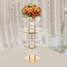 InSyoForeverEC Flower Stand - Oro+Trasparente - Visualizzare 6