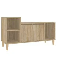 vidaXL Mobile per TV Rovere Sonoma 100x35x55 cm Legno Multistrato - Castano - Visualizzare 2