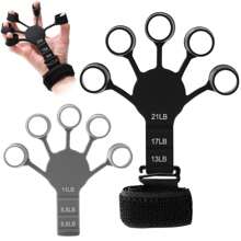 Adjustable Non-Slip Finger Exerciser, 5-Finger Grip Design Portable Grip Strengthener, Suitable For Basketball Training Gym Accessories - Multicolor - View 9