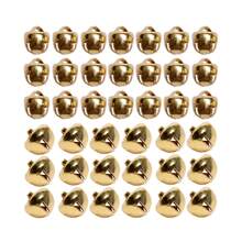 100/50Pcs/Lot 6mm/8mm/10mm Golden Nickel Color Christmas Jingle Bells Pendant DIY Mini Bell For Xmas Earrings Decoration - 金色 - 查看 3