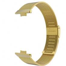 1 pieza Correa de metal compatible con la Banda Watch Fit3 con hebilla de acero inoxidable, Correas de repuesto compatibles con FIT 3