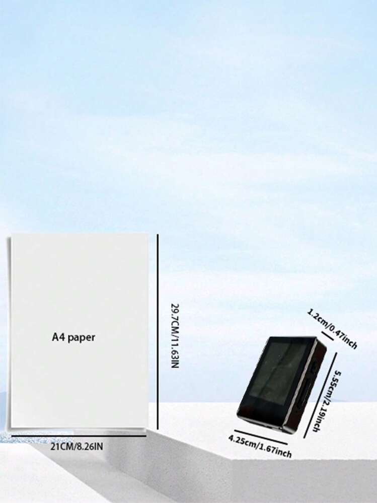 Mini MP3 Walkman portátil MP4 con radio FM, pantalla a color de 1,8 pulgadas y función de lectura de libros electrónicos para hacer deporte - Negro - Añade 5