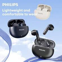 Original Philips TAT1199 Wireless Bluetooth V5.4 Stereo Headset Ultra-Low Latency Gaming Headset Waterproof Sport Earphones New - 白色 - 查看 3