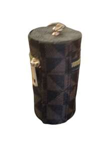 1pc Mini Red Lipstick Wallet Compact Purse With Keychain Stylish Money Holder Earphone Pocket Travel-Friendly Accessory (Mud Color) - Multicolor - View 3