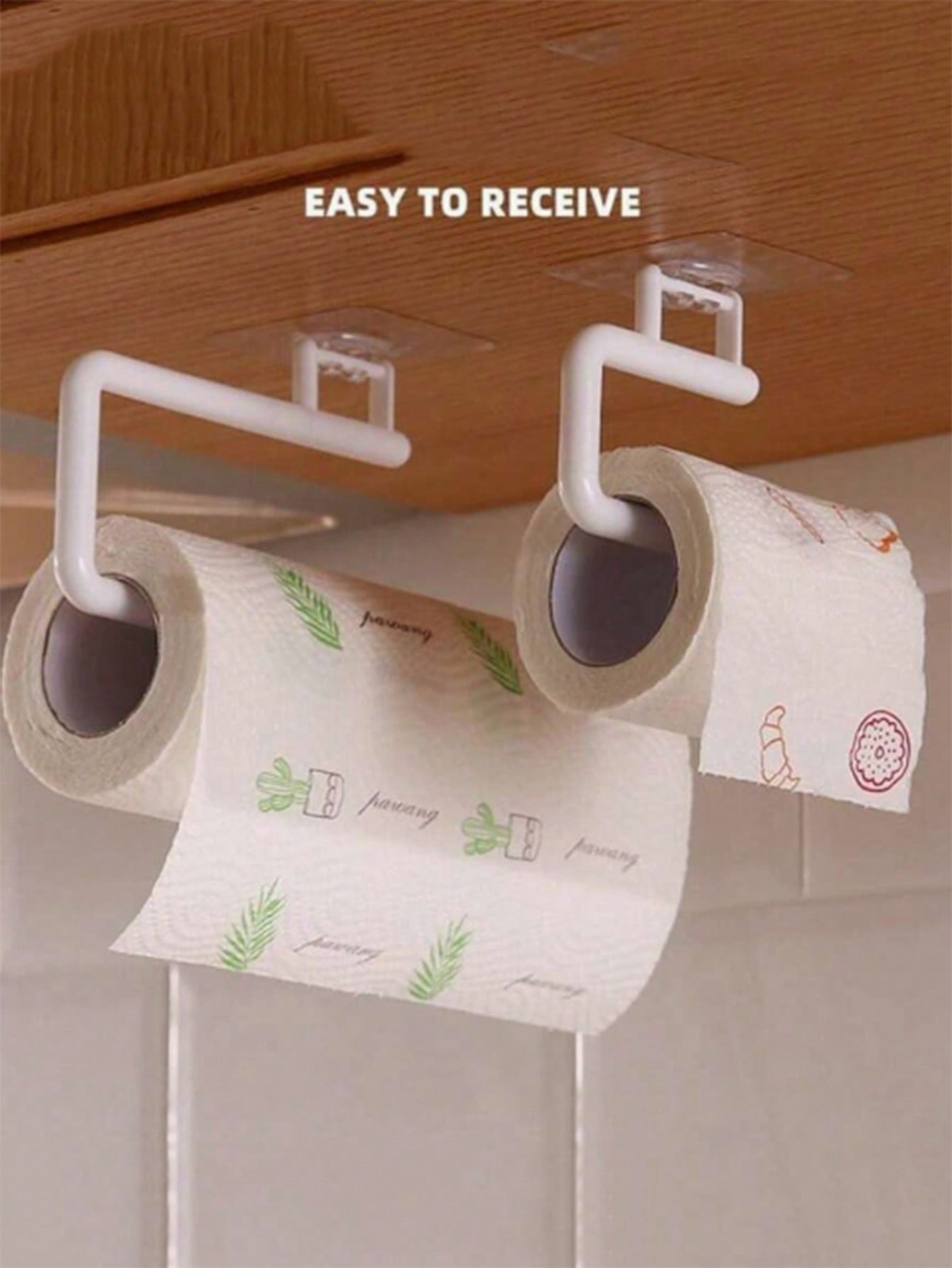 حامل ورق المناشف المطبخي من البولي بروبلين 1 قطعة، حامل لفات ورق التواليت من الفولاذ المقاوم للصدأ ب