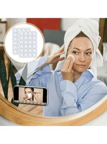 1pc Silicone Suction Cup Holder - Multipurpose Anti-Slip Adhesive Mobile Phone Stand Pad, Portable Detachable Square Bracket For Handsfree Selfie And Video Recording Compatible With IPhone, Android Phone, Gift For Birthday, Family, Friends Phone Holder, Phone Accessories