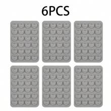 6pcs Multifunctional Silicone Suction Cup - Universal, Compatible With Tablets, Strong Adhesion, Easy To Remove, Reusable, Washable - Suitable For Phone Case Decoration And Tablet Stand