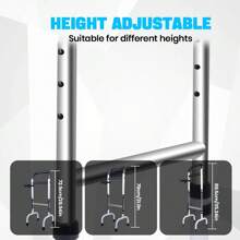 1pc Elderly Bedside Bed Guard Rails Punch Free Wake Up Booster, Armrest Beside The Bed Bathroom Elderly Assisted, Get Up Aids, Easy Riser Bed Rail Assist Bar Handle With Storage Pouch - màu đen - Xem 5