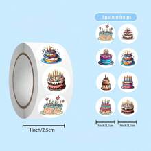500pcs Cake Stickers, 1-Inch Self-Adhesive Paper Seals, Used To Design Series Stickers, For Gift Flowers, Dessert Gifts, DIY Decorative Boxes, And Packaging Labels.